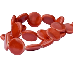 røde keramik perler
