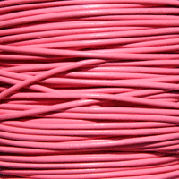 Lædersnor, pink, Ø1.3mm, 1meter