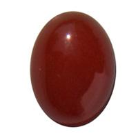 Cabochon, oval, carneol, 14x10mm, 1 stk.