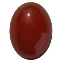 Cabochon, oval, carneol, 16x12mm, 1 stk.