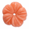 Orange koralblomst, Ø14-15mm, 1 stk.