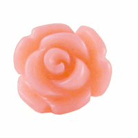 Koral rose, anboret, 8mm, 1 stk.