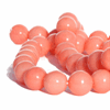 Pink koral, glat rund, Ø8mm, streng