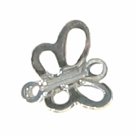 Lille sommerfugl, fs, 9x8mm, 4 stk.