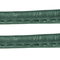 Randsyet kalveskind, Mørkegrøn, Ø6-7mm, 100 cm.