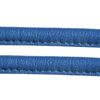 Randsyet kalveskind, blå, Ø6-7mm, 75 cm.