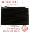perlesilketråd, sort,14, 1.02mm, 2 m 
