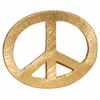 Peace symbol, børstet fg 925S, 25x20mm, 1 stk.