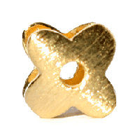 Buet blomst, fg 925S, 8x6mm, 1 stk.