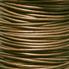 Lædersnor, Metallic Bronze, Ø1,3mm, 1meter