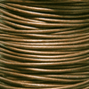 Lædersnor, Metallic Bronze, Ø1,3mm, 3 meter