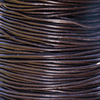 Lædersnor, mørkebrun, Ø1,6mm, 2 meter