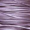 Lædersnor, metallic lavendel, Ø1.5mm, 1meter